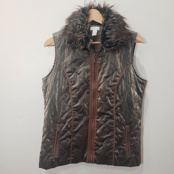 Zip Quilted Puffer Vest 